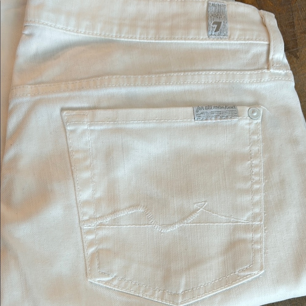 7 For All Mankind Ivory Denim